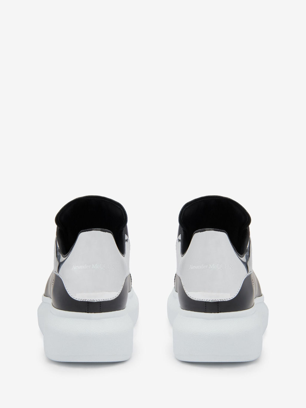Sneaker Oversize in nero bianco silver