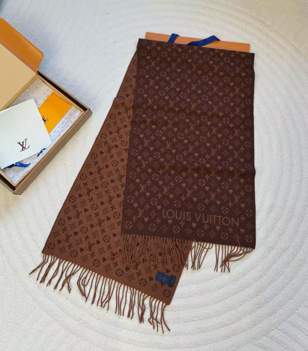 LV SCIARPA MARRONE