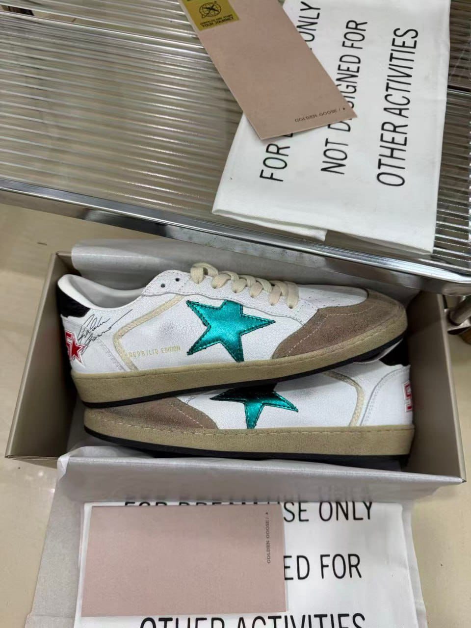 Golden Goose Ball Star Leather Sneakers