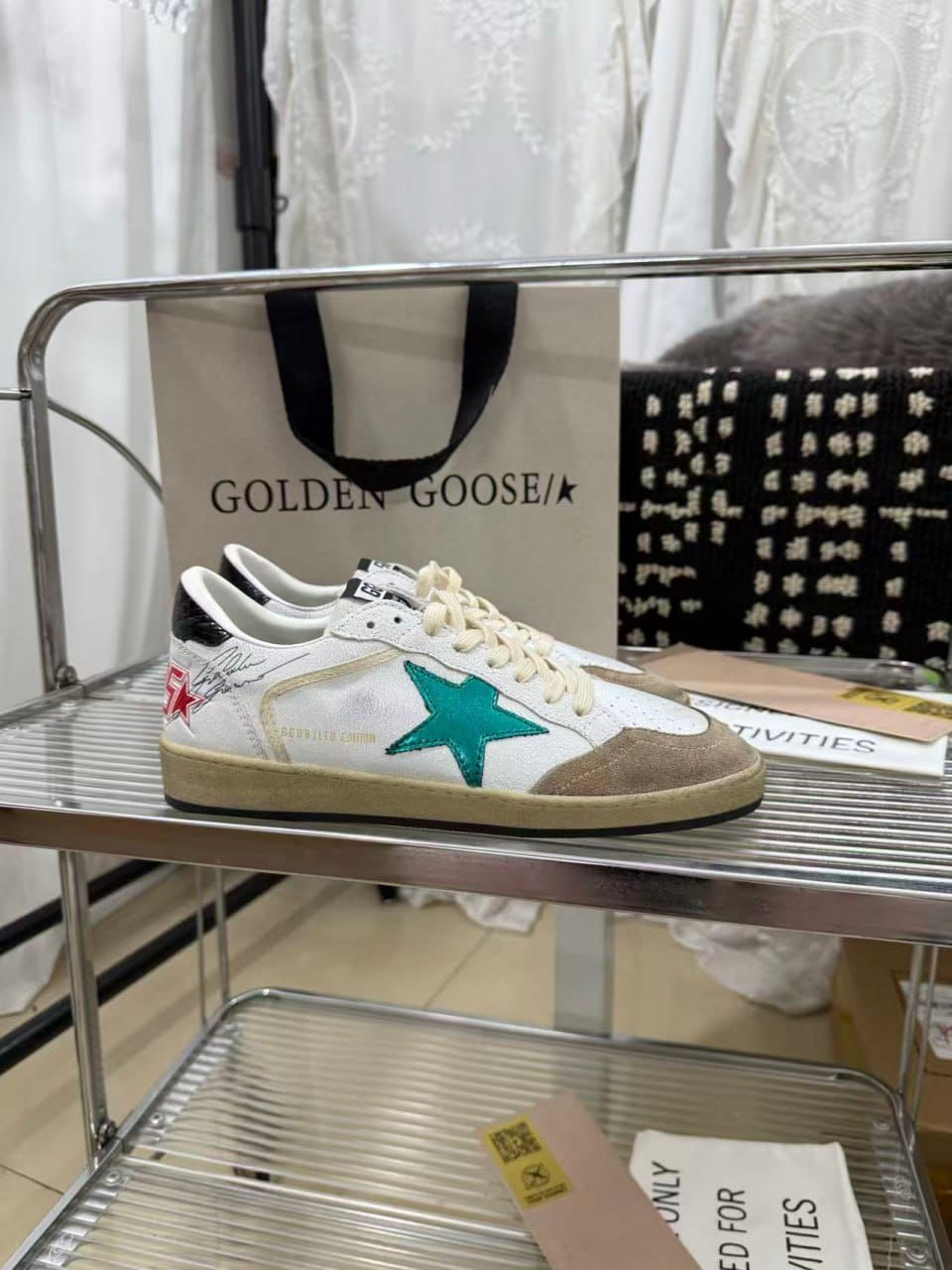 Golden Goose Ball Star Leather Sneakers