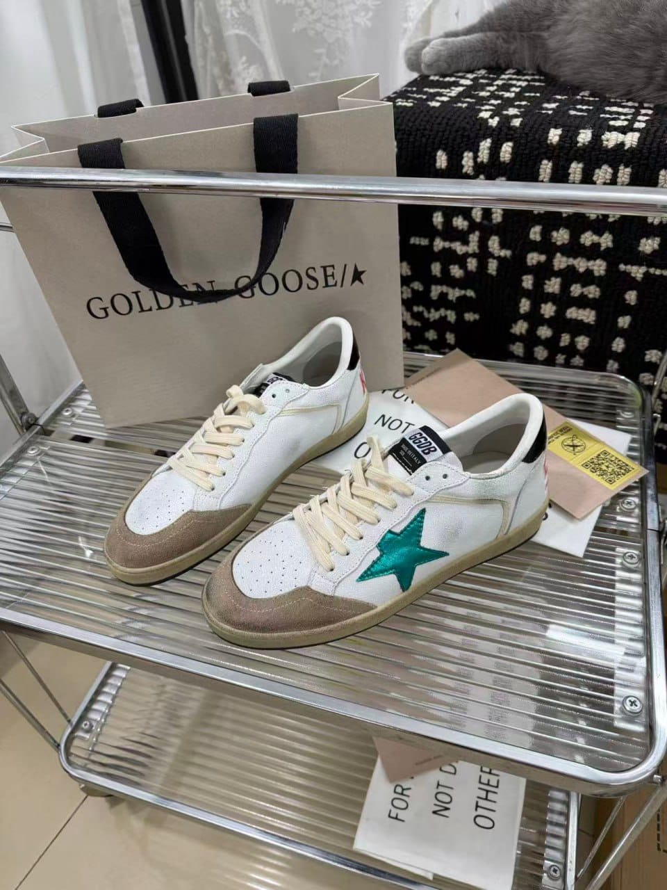 Golden Goose Ball Star Leather Sneakers