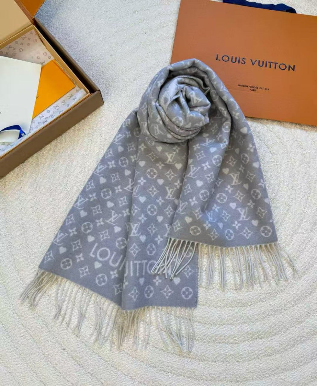 LV SCIARPA GRIGIO
