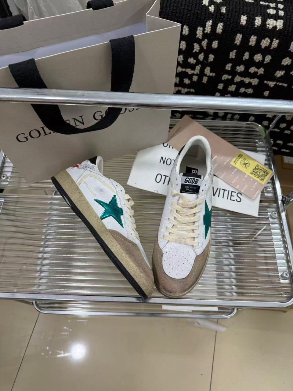 Golden Goose Ball Star Leather Sneakers